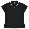 Northbridge Womens Polos Black White